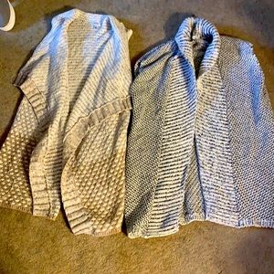 Two warm and cozy winter sweater vests